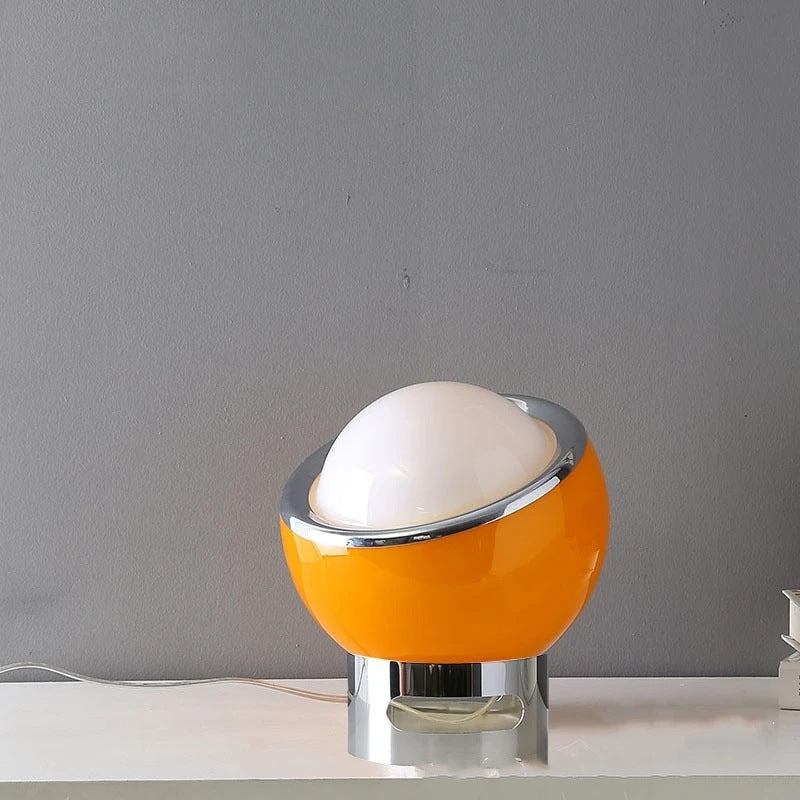 Cross-border Explosions Creative Bauhaus Style Bedroom Bedside Atmosphere Stainless Steel Table Lamp Light Luxury Gift Ornaments