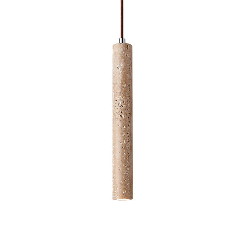 Sabi Pendant Light, Natural Travertine
