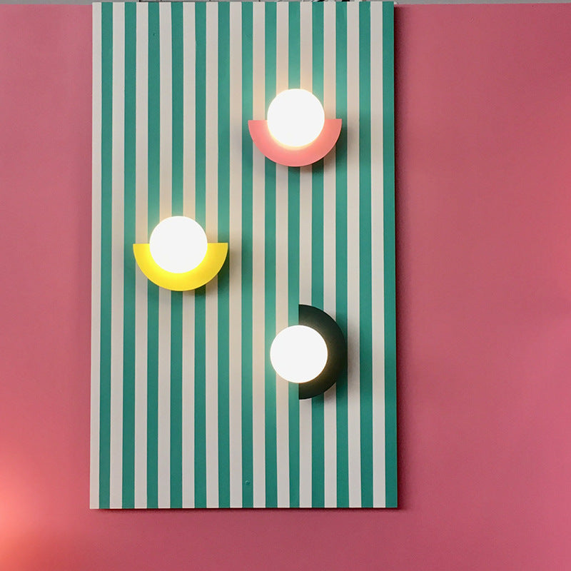 Minimalist Arc Colorful Nordic Wall Lamp Sconce Light Fixtures