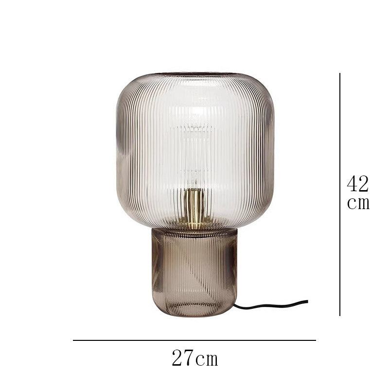 Nordic Simple Post-modern Light Luxury Table Lamp Designer Bedroom Bedside Lamp Advanced Sense Living Room Decorative Glass Creative