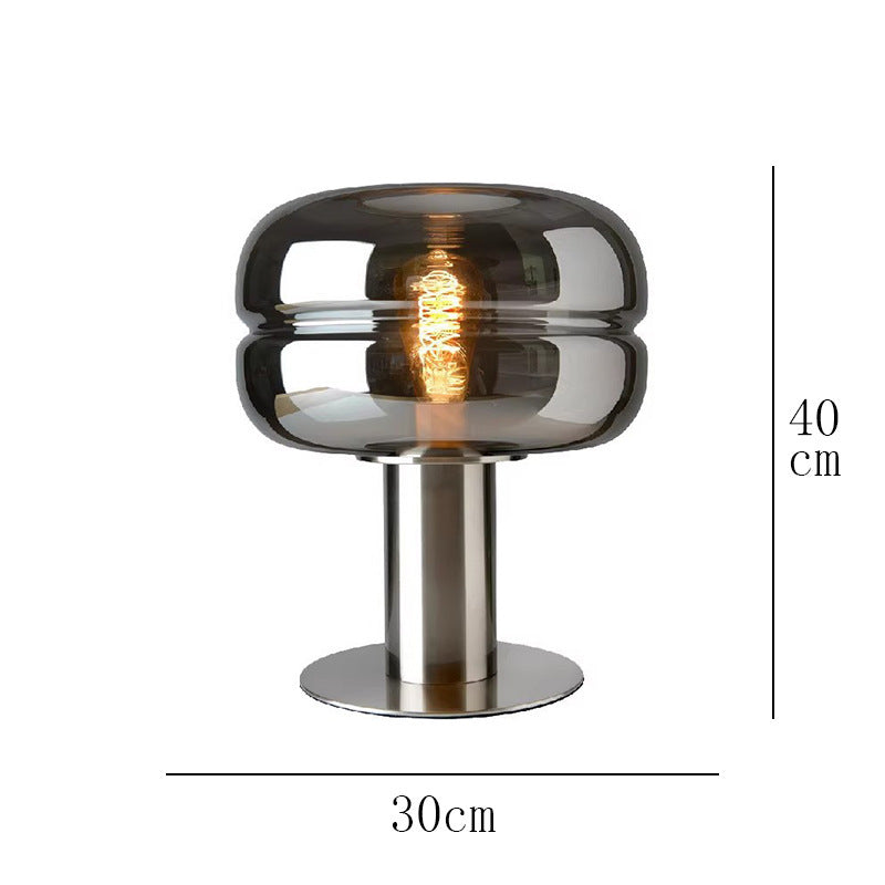 Nordic Simple Post-modern Light Luxury Table Lamp Designer Bedroom Bedside Lamp Advanced Sense Living Room Decorative Glass Creative