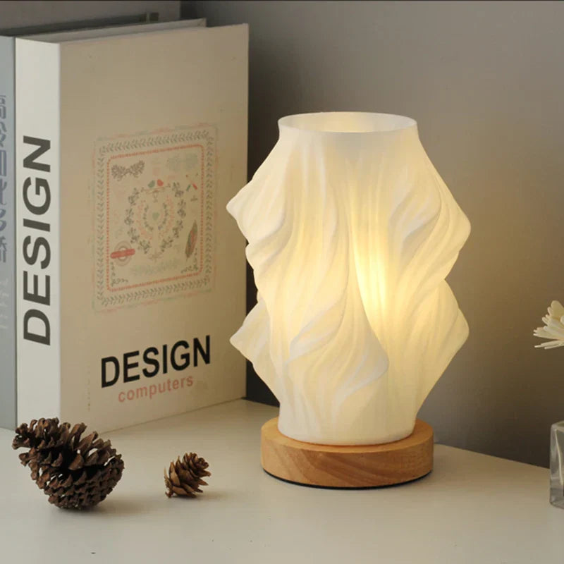 Lumora Serene Wavecrest Lamp - Modern Dimmable Wave-Shaped LED Light for Elegant Home Decor