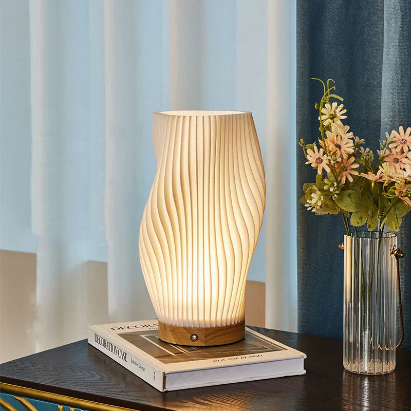 Lumora Serene Wavecrest Lamp - Modern Dimmable Wave-Shaped LED Light for Elegant Home Decor