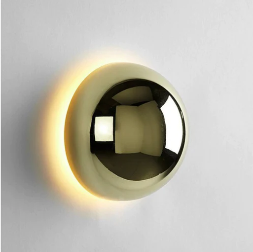 Modern spherical glass minimalist creative personality background wall decoration lamp