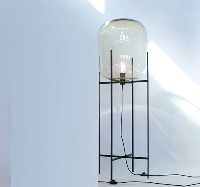 Villa Bubble Glass Ball Floor Lamp