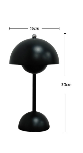 Danish bud lamp Nordic simple designer mushroom lamp rechargeable wedding room decoration bedroom