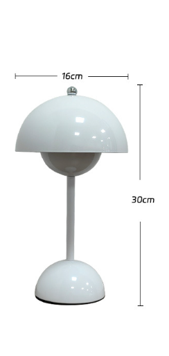 Danish bud lamp Nordic simple designer mushroom lamp rechargeable wedding room decoration bedroom