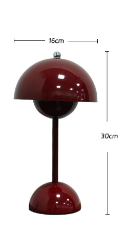 Danish bud lamp Nordic simple designer mushroom lamp rechargeable wedding room decoration bedroom