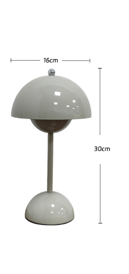 Danish bud lamp Nordic simple designer mushroom lamp rechargeable wedding room decoration bedroom