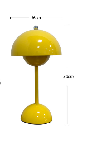 Danish bud lamp Nordic simple designer mushroom lamp rechargeable wedding room decoration bedroom