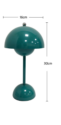 Danish bud lamp Nordic simple designer mushroom lamp rechargeable wedding room decoration bedroom