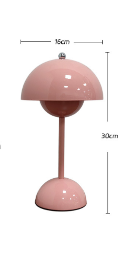Danish bud lamp Nordic simple designer mushroom lamp rechargeable wedding room decoration bedroom