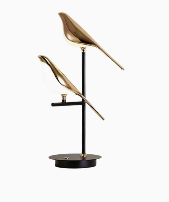 Modern Table Lamp | Unique Bird Design with LED Light | Stylish Bedside or Desk Lamp for Cozy Ambiance