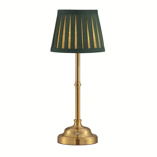 Royallure Cordless Vintage Table Lamp, Touch Dimmable USB-C Charging, Art Deco Design