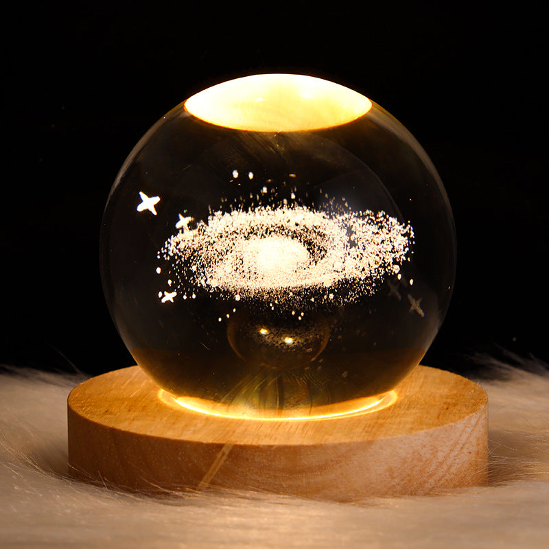 Crystal ball lamp projection ambient light