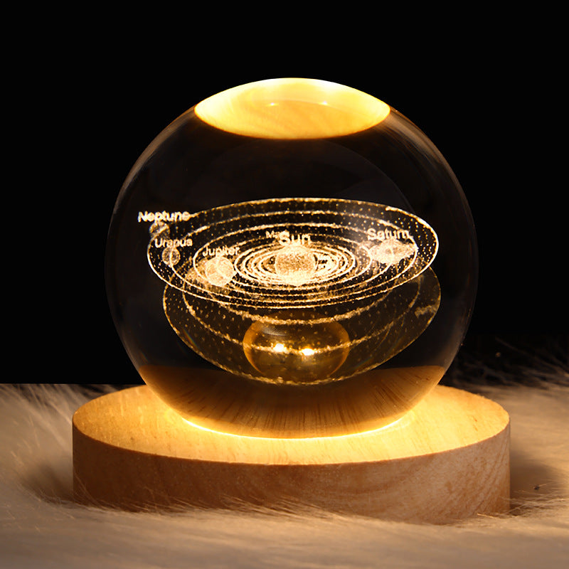 Crystal ball lamp projection ambient light
