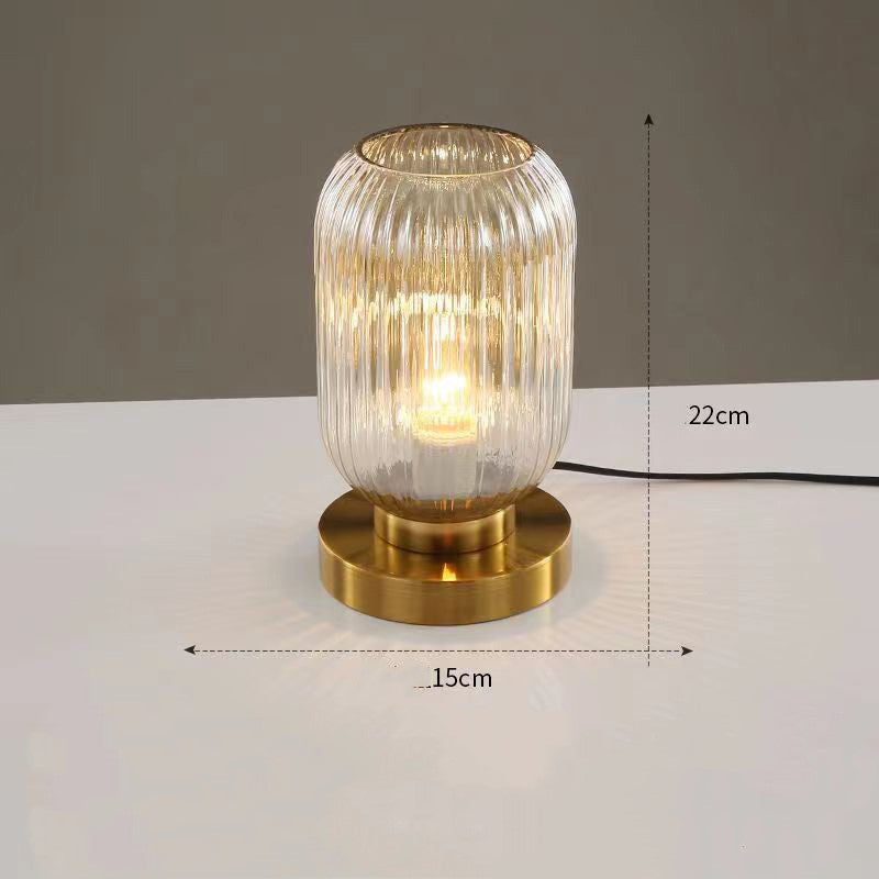 Modern minimalist atmosphere glass small table lamp