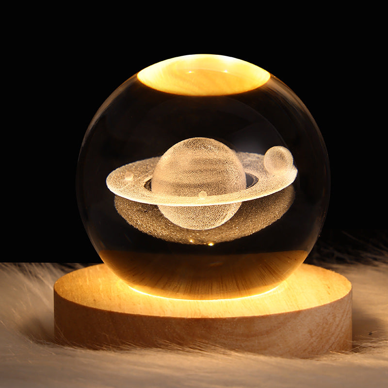 Crystal ball lamp projection ambient light