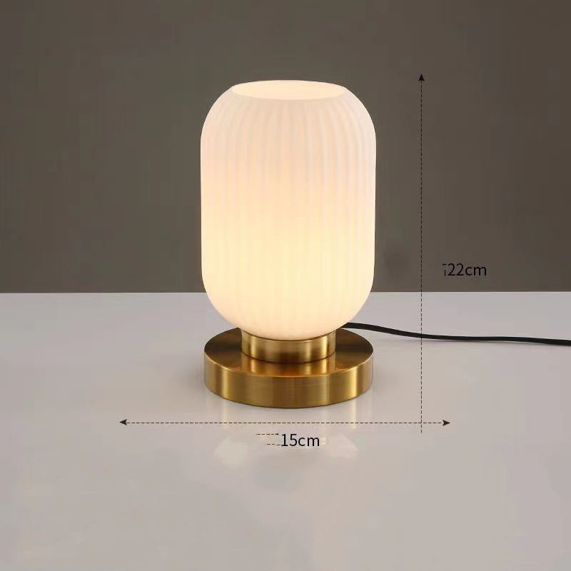 Modern minimalist atmosphere glass small table lamp