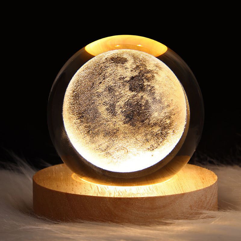 Crystal ball lamp projection ambient light