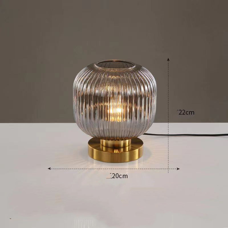 Modern minimalist atmosphere glass small table lamp