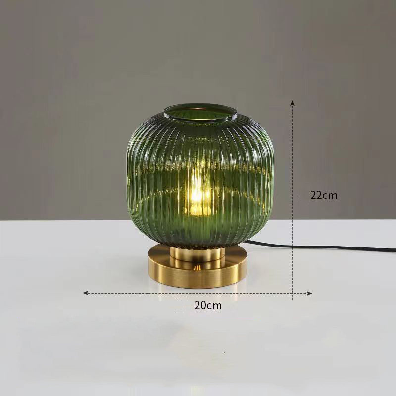 Modern minimalist atmosphere glass small table lamp