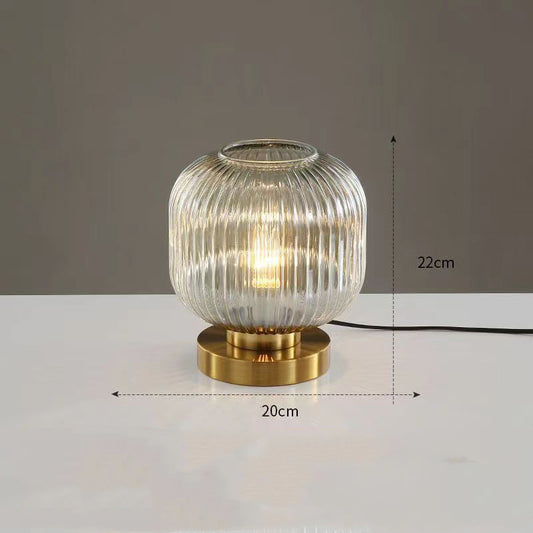 Modern minimalist atmosphere glass small table lamp