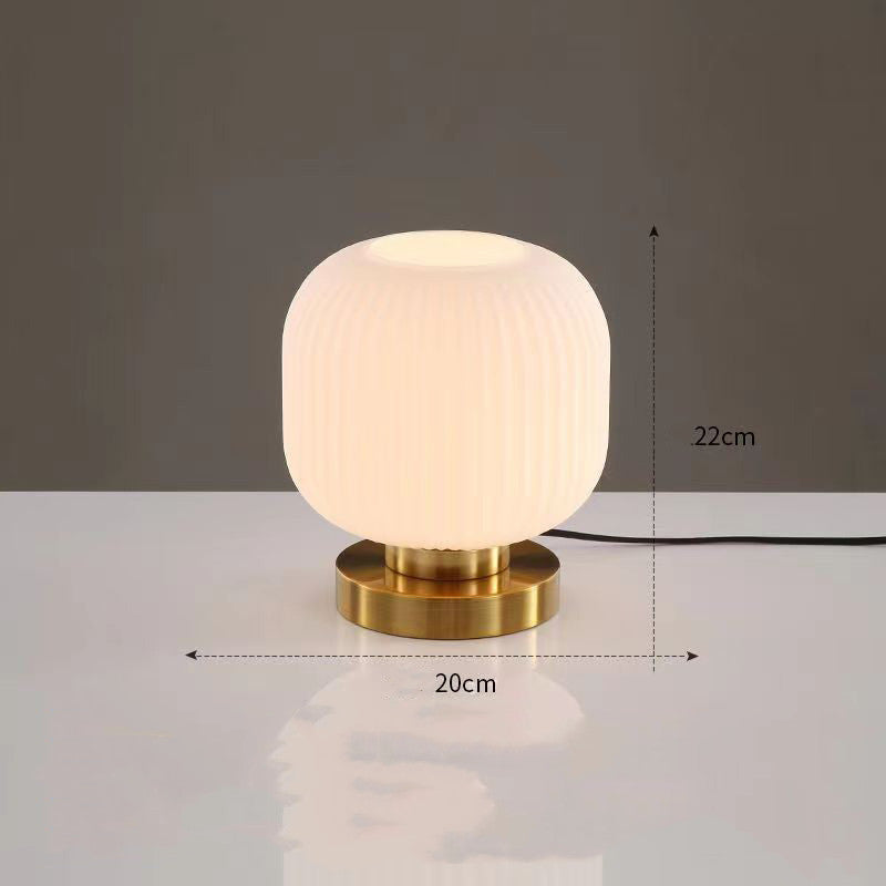 Modern minimalist atmosphere glass small table lamp