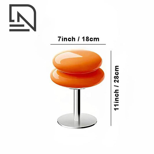 MURANO-STIL – USB Glass Table Lamp / Italian-Inspired Accent Light