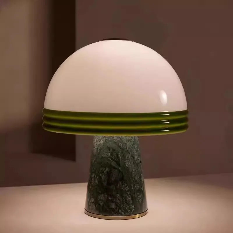 Marble table lamp designer simple modern living room bedroom creative light luxury glass table lamp