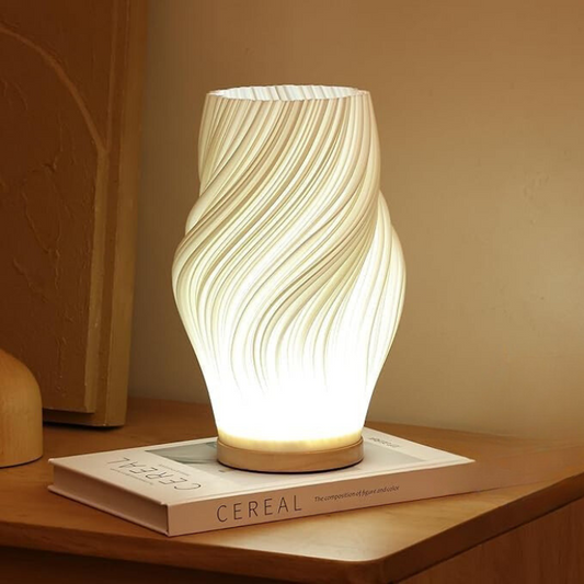 Lumora Serene Wavecrest Lamp - Modern Dimmable Wave-Shaped LED Light for Elegant Home Decor