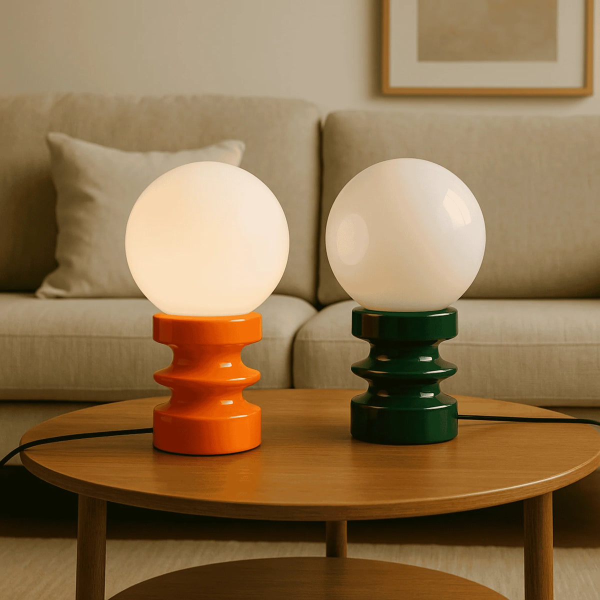 orange solid wood ins table lamp antique living room dining room bedroom bedside table decorative atmosphere table lamp