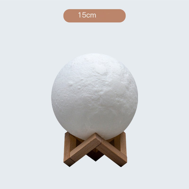 Rechargeable Wireless Dual Color Moon Full Moon Night LED Light
