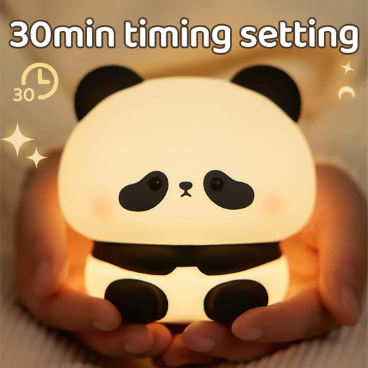 Sleepy Panda Night Light - Soft LED Lamp for Kids, Nursery, and Relaxing Sleep Atmosphere