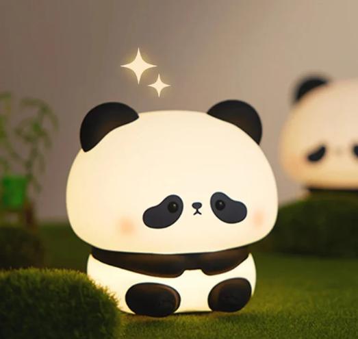 Sleepy Panda Night Light - Soft LED Lamp for Kids, Nursery, and Relaxing Sleep Atmosphere