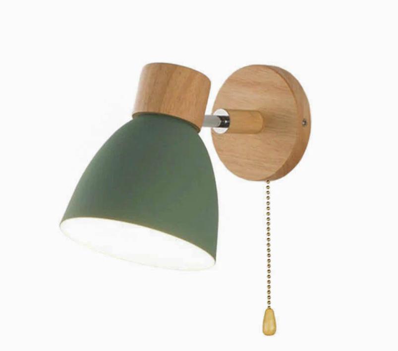 MACAROON – Nordic Wooden Wall Lamp – Adjustable Reading Light