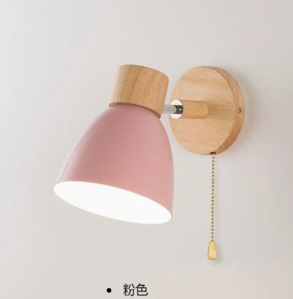 MACAROON – Nordic Wooden Wall Lamp – Adjustable Reading Light