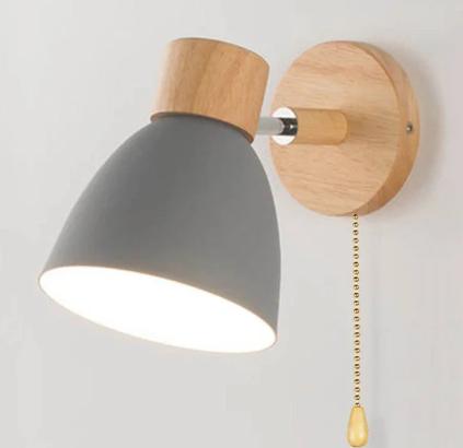 MACAROON – Nordic Wooden Wall Lamp – Adjustable Reading Light
