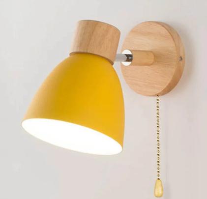 MACAROON – Nordic Wooden Wall Lamp – Adjustable Reading Light
