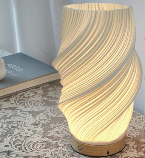 Lumora Serene Wavecrest Lamp - Modern Dimmable Wave-Shaped LED Light for Elegant Home Decor