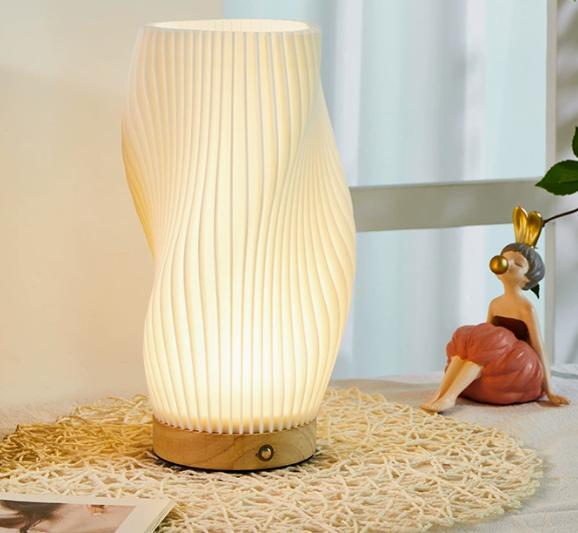 Lumora Serene Wavecrest Lamp - Modern Dimmable Wave-Shaped LED Light for Elegant Home Decor