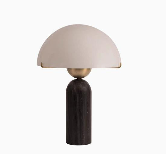 MarbleSphere | Elegant Sculptural Natural Stone Table Lamp for Living Room